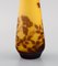 Antique Vase in Yellow and Brown Art Glass by Emile Gallé, Early 20th Century 5