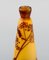 Antique Vase in Yellow and Brown Art Glass by Emile Gallé, Early 20th Century, Image 2