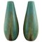 Large French Art Deco Floor Vases in Glazed Ceramics, Set of 2 1