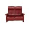 Red Leather 2-Seater Sofa from Marquand 1