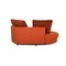 Model 4500 Orange Fabric Sofa from Rolf Benz 8