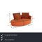 Model 4500 Orange Fabric Sofa from Rolf Benz, Image 2