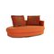 Model 4500 Orange Fabric Sofa from Rolf Benz 6