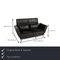 Moule Leather Black 2-Seater Sofa from Brühl & Sippold 2