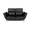 Moule Leather Black 2-Seater Sofa from Brühl & Sippold 1