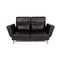 Moule Leather Black 2-Seater Sofa from Brühl & Sippold, Image 1