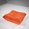 Togo Cadmium Orange Footstool by Michel Ducaroy for Ligne Roset 2