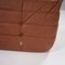 Large Brown Leather 3-Seater Sofa by Michel Ducaroy for Ligne Roset, Imagen 11