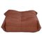 Togo Brown Leather Footstool by Michel Ducaroy for Ligne Roset 1