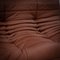 Togo Brown Leather Lounge Chair by Michel Ducaroy for Ligne Roset, Image 8