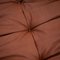 Togo Brown Leather Modular Sofa by Michel Ducaroy for Ligne Roset 10