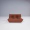 Togo Brown Leather Modular Sofa by Michel Ducaroy for Ligne Roset, Set of 3, Imagen 6