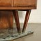 Cabinet in Walnut Veneer, Back-Treated Glass, Brass & Marble, Italy, 1950s, Image 14