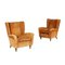 Armchairs in Bergere Velvet, Italy, 1950s, Set of 2, Image 1