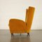 Armchair in Wood & Velvet, Italy, 1950s 10