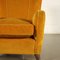 Armchair in Wood & Velvet, Italy, 1950s 6