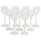 Crystal Clear Wine Glasses from Val Saint Lambert, Set of 9 1