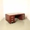 Prominent Dark Red Desk from Oda Ahrend, Image 1
