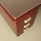 Prominent Dark Red Desk from Oda Ahrend 7