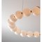 Round Mouth Blown Glass & Pearl Ceiling Light by Ludovic Clément Darmont 2