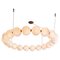 Round Mouth Blown Glass & Pearl Ceiling Light by Ludovic Clément Darmont 1