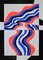 Uberto Maria Casotti, Colored Waves, Original Screenprint, 1971, Image 1
