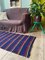 Romanian Handwoven Wool Rug with Purple Background 4