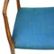 Scandinavian Teak and Blue Model 65 Armchair by Niels Otto Moller for J. L. Møllers, Immagine 8