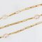 French White and Pink Cultured Pearls 18 Karat Rose Gold Necklace, 1980s, Image 3
