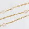 French White and Pink Cultured Pearls 18 Karat Rose Gold Necklace, 1980s, Immagine 3