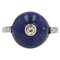 Art Deco Lapis Lazuli Diamonds 18 Karat White Gold Ring, 1930s, Imagen 1