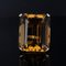 French 45 Carat Citrine 18 Karat Yellow Gold Cocktail Ring, 1950s, Image 7