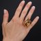 French 45 Carat Citrine 18 Karat Yellow Gold Cocktail Ring, 1950s, Immagine 2