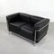 Black LC2 2-Seater Sofa by Le Corbusier for Cassina, 1970s, Image 2