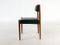 Teak & Green Leatherette Dining Chairs, Set of 4 3