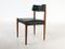 Teak & Green Leatherette Dining Chairs, Set of 4, Image 2