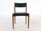 Teak & Green Leatherette Dining Chairs, Set of 4 6