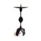 Brutalist Hand Forged Wrought Iron Candle Holder 3