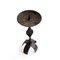 Brutalist Hand Forged Wrought Iron Candle Holder 2