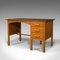 Vintage English Oak Clerks Desk, 1960s, Immagine 3