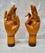 Antique Articulated Wooden Hands, Set of 2 1