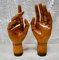 Antique Articulated Wooden Hands, Set of 2 2