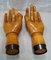 Antique Articulated Wooden Hands, Set of 2 5