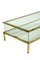 Hollywood Regency Sliding Design Brass Coffee Table from Maison Jansen, 1970s 2