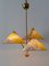 3-Armed Pendant Lamp by Rupert Nikoll, Austria, 1950s, Image 15