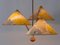 3-Armed Pendant Lamp by Rupert Nikoll, Austria, 1950s 8