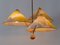 3-Armed Pendant Lamp by Rupert Nikoll, Austria, 1950s 12