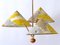 3-Armed Pendant Lamp by Rupert Nikoll, Austria, 1950s, Image 3