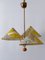 3-Armed Pendant Lamp by Rupert Nikoll, Austria, 1950s 14