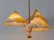 3-Armed Pendant Lamp by Rupert Nikoll, Austria, 1950s 10